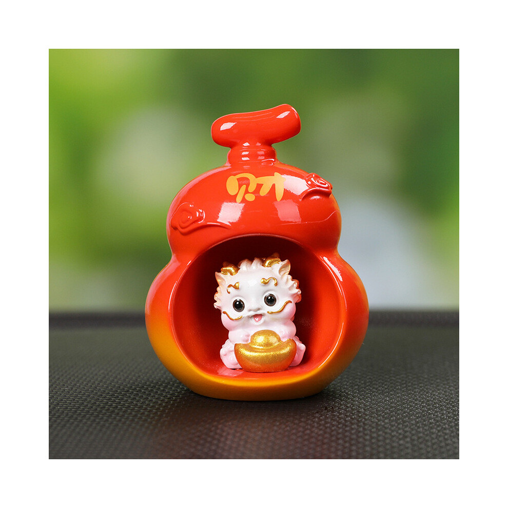 (Red) Shui Feng Resin Car Decor Lucky Wealth Amulet Prosperity Symbols Interior Auto Red 699279610241