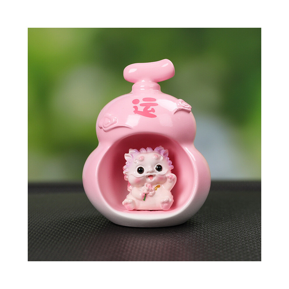 (Pink) Shui Resin Feng Car Decor Lucky Wealth Amulet Prosperity Interior Symbols Auto Pink 692116051917
