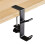 1 Piece Adjustable Table Side Hook, Gaming Headset Table Hanger Backpack Storage, Hook Stand Without Drilling,Black 1