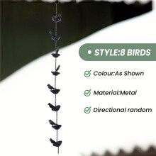 Mobile Birds Cups Rain Chain for Outside, Rain Chains for Gutters Downspouts Rain Chain for Home,9x7x80cm