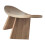 Nachhaltiger Holzhocker. Ergonomischer Hocker für-Holzfarbe groß 1