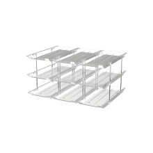 Versatile Clear Can Rack Ideal For Kitchen And Cupboard-3-tier