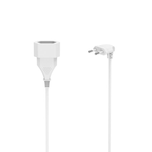 Hama Extensão elétrica - 3 m - Tomada europeia angular - Interior - Branco