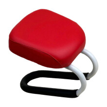 Metall-Kniehocker, ergonomischer Meditationshocker, Stuhl-Rot