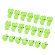 Set mit 20 leuchtenden Cartoon-Harzstatuen, Alien-Katzen,