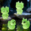Statue de petits chats et canards extraterrestres brillants, 20 4