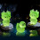 Statue de petits chats et canards extraterrestres brillants, 20 5