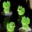 Statue de petits chats et canards extraterrestres brillants, 20 7