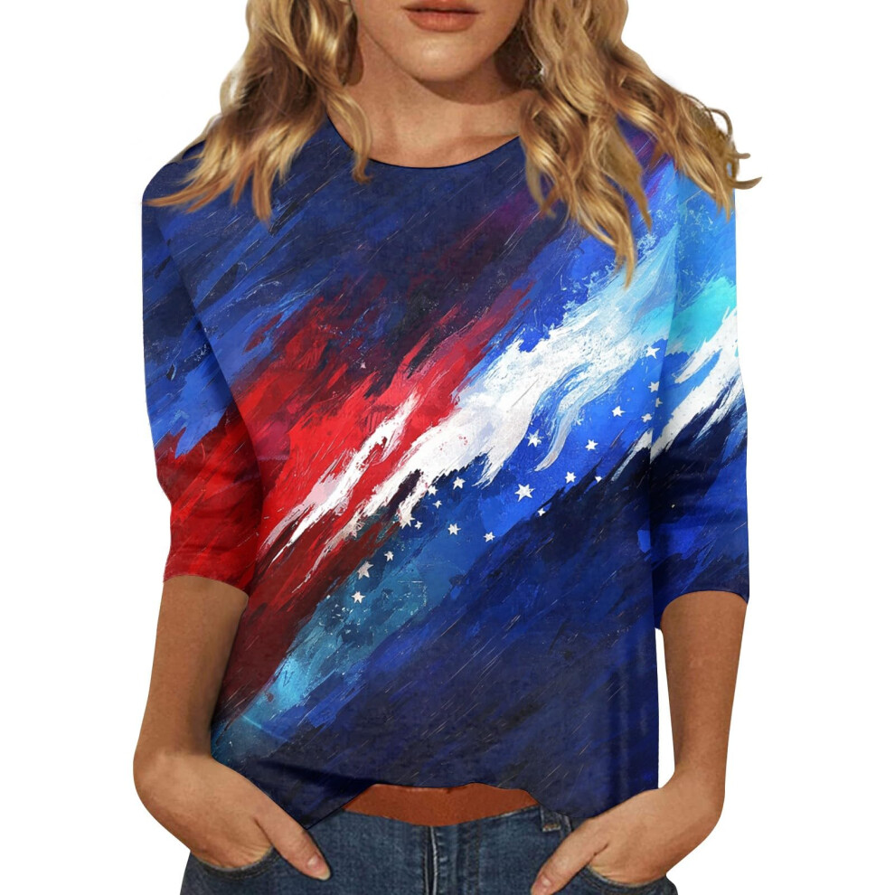 Patriotic  250 Shirt Anniversary  Shirt Women 250th-Blue XL