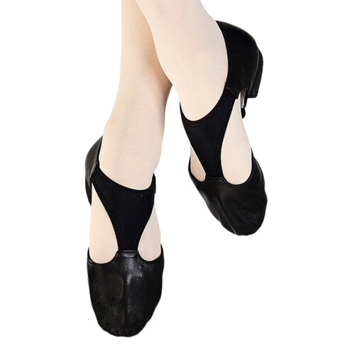 High Elastic Ballet Dance Shoes With Excellent-Black 37