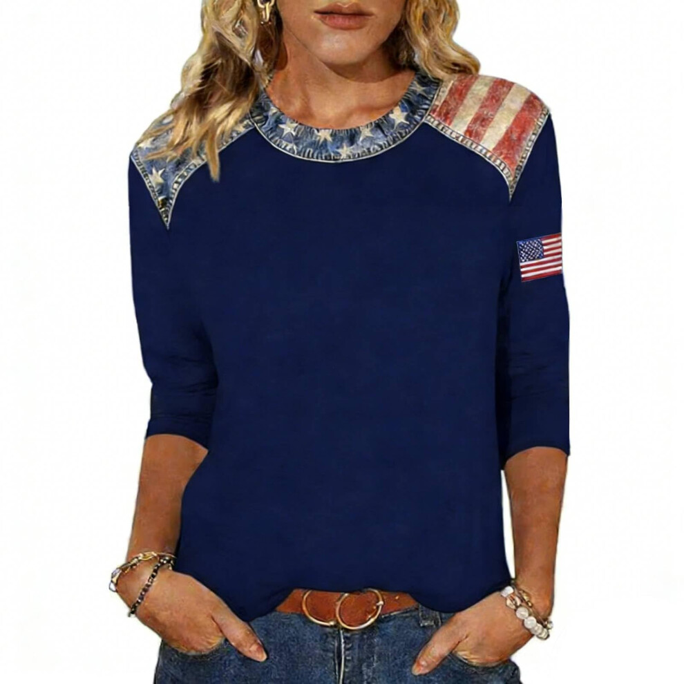 Patriotic  250 Shirt Anniversary  Shirt Women 250th-Navy Blue S