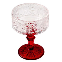 Crystal Glass Goblet Cup Footed Ice Cream Dessert Bowl-Straight