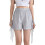 Lightweight Polyester Plaids Shorts Designed With-Gray XL 1