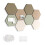 Hexagon Felt Board with Pushpins And Adhesive for Office Home-A 1