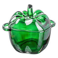 Moderne Leckerlischale aus Glas für-Pfeffer grüner Zucker b