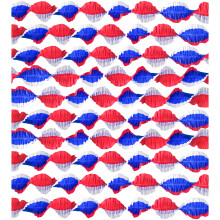 10Pcs Independence Day Themed Paper Streamers Red White Blue
