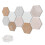 8/10pcs Modern Hexagon Cork Board with Pushpins Adhesive for-B 1