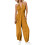 Women's  Diving Backless Sleeveless Pleated Long-Yellow M 1