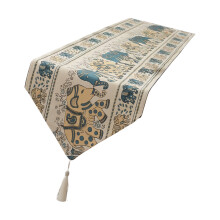 Farmhouse Table Runner Soft Polyester Fabric With-35x220cm