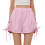 Breathable Casual Plaids Shorts Polyester And Elastic-Pink S 1