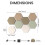 Hexagon Felt Board with Pushpins And Adhesive for Office Home-A 4
