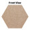 Hexagon Felt Board with Pushpins And Adhesive for Office Home-A 5