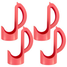 4 Count Firm Can Holders With smoothed Finish Accommodates-Pink