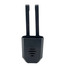 Hard Plastic And Metal Toilet Cleaning Unit Storage For-Black