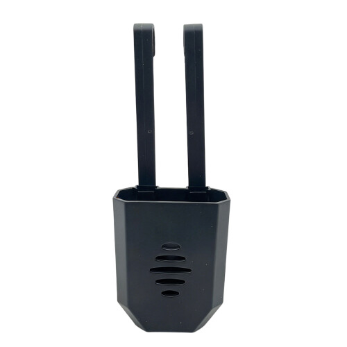 Durable Metal Frame Toilet Cleaning Unit Case For Regular-Black