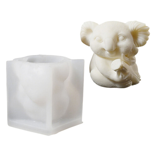 Fantasy 3D Koala Design Silikon-Kerzenform, vielseitiges