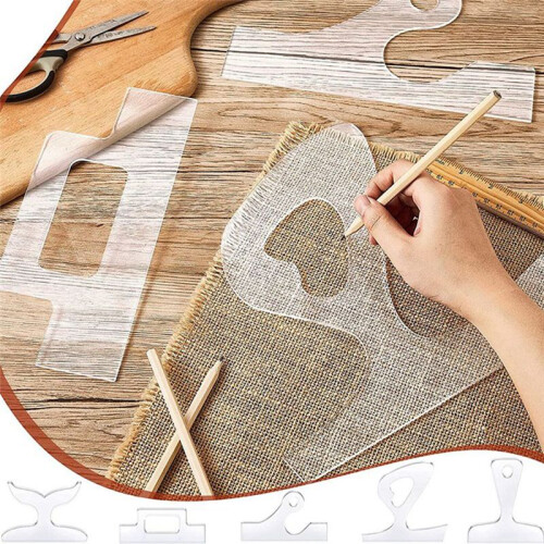 5 Blank Handle Cutting Templates Kitchen Cutting Board Template Cutting Tool Anti-Plate Handle Template 2