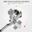 2 in 1 Round Handle Ratchet Wrench 1/4 Double Ended 72 Teeth Quick Spanner Tool Screwdriver Socket Bit DIY Repair Tool 2
