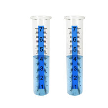 2pcs Rain Gauge Tube, 7inch Plastic Rain Gauge Replacement Tube for Yard Garden Outdoor Home,Easy to Read,Clear