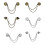 Geometric Pattern Chain Brooch Pin For-Ancient Silver Section 2 2