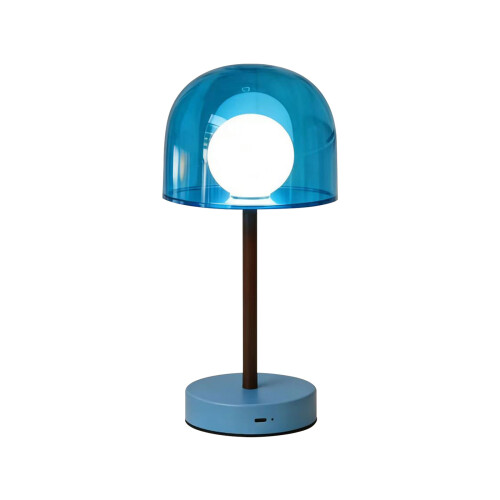 Smooth Rechargeable Desk Lamp With Adjustable Intensity-Blue