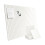 Felt Bulletin Board 11.81" x 11.81" Cork Board-White 1