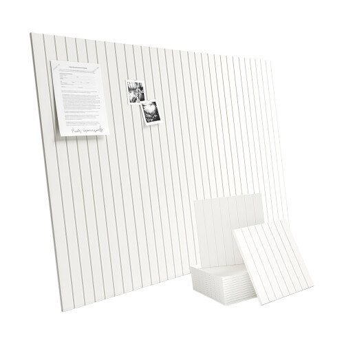 Felt Bulletin Board 11.81" x 11.81" Cork Board-White