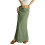 Women's color drawstring elastic waist- light armygreen M 1