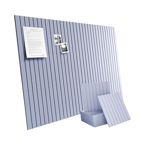 6Pcs Large Felt Bulletin Board Wall Organizers,Pin-Light Grey