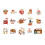 30 Sheets Cartoon Journaling Sticker Waterproof PET-E1 1