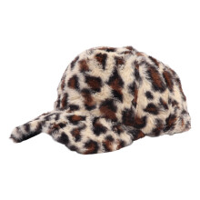 Casquette de Baseball imprimée léopard, chapeau en peluche-5