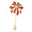 Broche pyrotechnique avec frange pendante, élégants modèles-Or 1