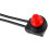 Plastic Housing Dustproof LED Lighting Push Button Switches-Red 1
