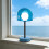 Smooth Rechargeable Desk Lamp With Adjustable Intensity-Blue 5