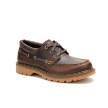 (, ) Caterpillar Colorado Boat Lo Leather Men's British Tan Lace-Up Shoes