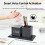 Multifunctional Wood Desktop Clock With 3 Alarms-light color 7