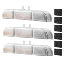 6 Pack Filter and Sponge Set for 84 Ounces Cordless Pet Drinking Fountain Cat and Dog Drinking Fountain Filter