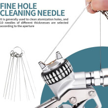 Multi-Purpose SprayGun Cleaning Kit PaintGun Cleaning , Brushes & Needles, Metal Tube Cleaning Brush Nozzles