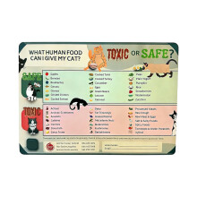 Magnetic List of Foods Dogs Cats Can Eat Pet Feeding Chart-1