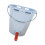 Farm Essential 8L Cattle Milk Container Durability-Gray 1 mouth 1